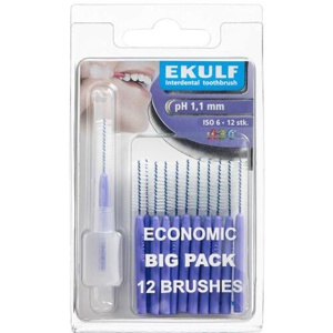 Ekulf pH mellemrumsbørste 1,1 mm - Lilla produktbillede