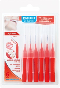 Ekulf pH Supreme mellomromsbørste 0,5mm 6 stk produktbilde