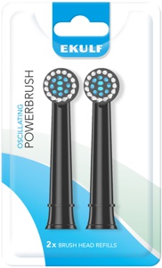 Ekulf PowerBrush black refill Black Refill 2 Stk produktbillede