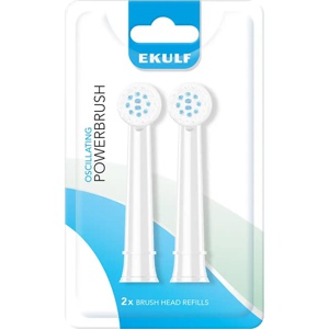Ekulf PowerBrush White børstehoderefill 2 stk produktbilde