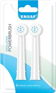 Ekulf PowerBrush White Refill 2 st produkt bild