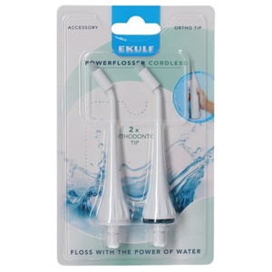 Ekulf PowerFlosser Cordless Orthodontic Tip - 2 stk. produktbillede