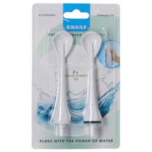 Ekulf PowerFlosser Cordless Tongue Scraper Tip - 2 stk. produktbillede