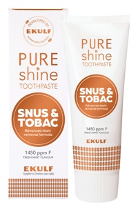 Ekulf pure shine tandpasta 75 ml produktbillede