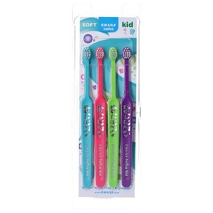 Ekulf Twice Kid Tandbørste produktbillede