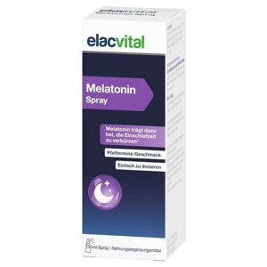 Elacvital Melatonin Spray, 30 ml Sprühflasche Produktbild