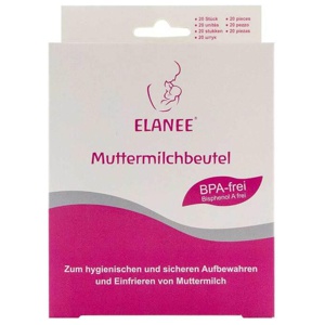 Elanee Muttermilchbeutel 180 ml, 20 St n.v. Produktbild