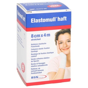 Elastomull haft 4mx8cm 45472, 1 St Binden Produktbild
