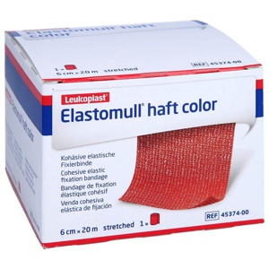 ELASTOMULL haft color 6 cmx20 m Fixierb.rot Produktbild