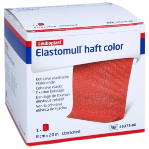 ELASTOMULL haft color 8 cmx20 m Fixierb.rot Produktbild