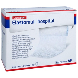 ELASTOMULL hospital 8 cmx4 m elast.Fixierb.weiß Produktbild
