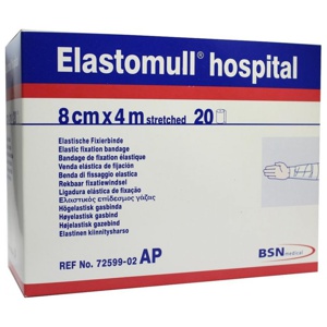 Elastomull hospital 8 cmx4 m elastisch Fixierb.weiss Produktbild