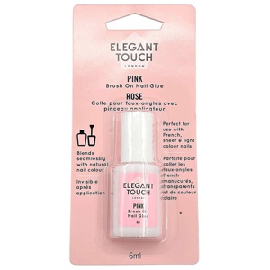 Elegant Touch Pink Brush On Nail Glue produkt bild