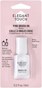 Elegant Touch Pink Brush On Nail Glue produktbilde