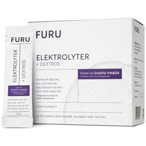 Elektrolyter + Dextros Svarta Vinbär 30 stickpacks produkt bild