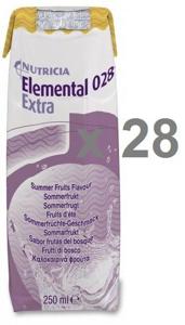Elemental 028 Extra Liquid Sommarfrukt 18x250 ml produkt bild