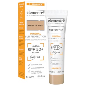 Elementre Mineral Sun Protection SPF50+ Medium 50ml produkt bild