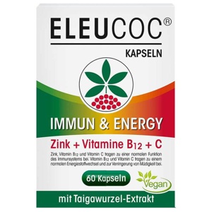 ELEUCOC IMMUN & ENERGY 60 St Kapseln Produktbild