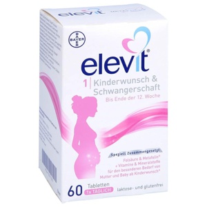 ELEVIT 1 Kinderwunsch & Schwangerschaft Tabletten Produktbild