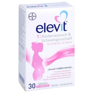ELEVIT 1 Kinderwunsch & Schwangerschaft Tabletten Produktbild