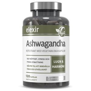 Elexir Ashwagandha 120 kapslar produkt bild