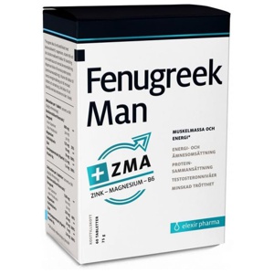 Elexir Pharma Fenugreek Man Plus ZMA 60 stk produktbilde