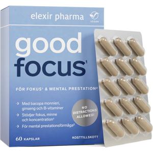 Elexir Pharma Good Focus 60 kapslar produkt bild