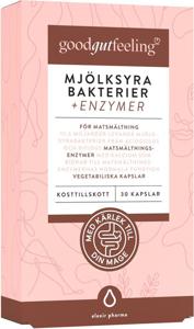 Good Gut Feeling Mjölksyrabakterier + Enzymer 30 kapslar produkt bild