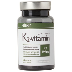 Elexir Pharma K2+D3 60 kapsler produktbillede
