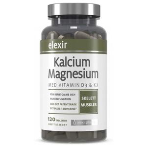 Elexir Pharma Kalcium & Magnesium 120 tabs produktbilde