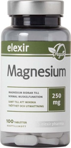 Elexir Pharma magnesium 250 mg 100 tabletter produktbilde