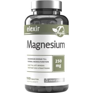 Elexir Pharma Magnesium 250mg 100 tab produkt bild