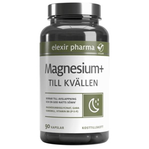 Elexir Pharma Magnesium+ Till kvällen 90 kapslar produkt bild