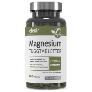 Elexir Pharma Magnesium Tuggtabletter 120 st produkt bild
