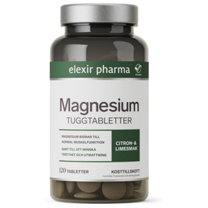 Elexir Pharma Magnesium Tyggetablet 120 tyggetabletter produktbillede