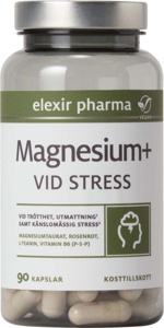 Elexir Pharma magnesium+ ved stress 90 kapsler produktbilde