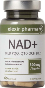 Elexir Pharma NAD+ 300 mg 60 kapsler produktbilde