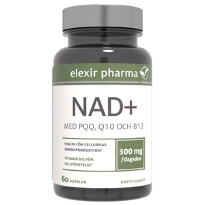 Elexir Pharma NAD+ 60 kapslar produkt bild