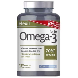 Elexir Pharma Omega3 Forte 1000mg 132 stk produktbilde