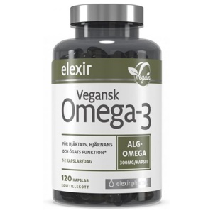 Elexir Pharma Omega3 Vegansk 120 stk produktbilde