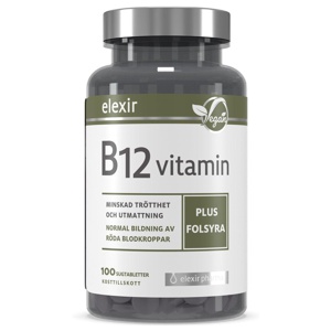 B-12 Vegan 100 tabletter produkt bild