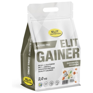 ELIT Gainer Laktosfri, Vanilla Caramel, 2 kg produkt bild