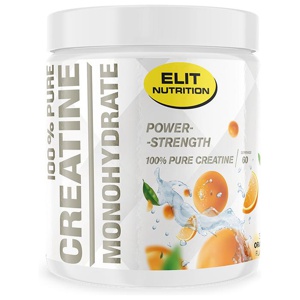 Elit Nutrition 100% Pure Creatine Monohydrate Orange Pulver 300 g produkt bild