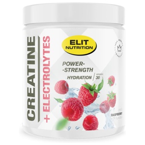 Elit Nutrition Kreatin + Elektrolyter Raspberry 300 g produkt bild
