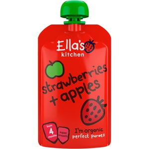 Ella's Kitchen Babymos jordbær & æble (4 mdr) Ø 120 g produktbillede