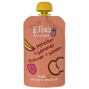 Ella's Kitchen Persika & banan puré 120 g produkt bild