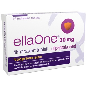 EllaOne 30 mg 1 tablett produktbilde