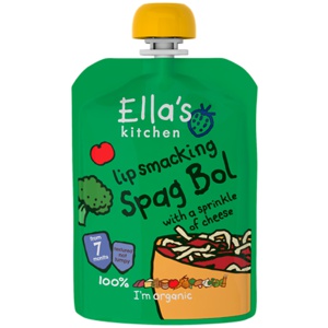 Ella's Kitchen Babymos spaghetti bolognese (7 mdr) Ø 130 g produktbillede