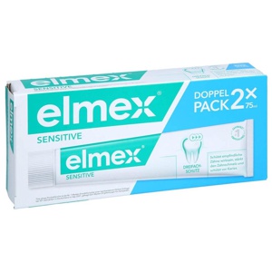 elmex SENSITIVE Zahnpasta Doppelpack 2X75 ml Zahnpasta Produktbild
