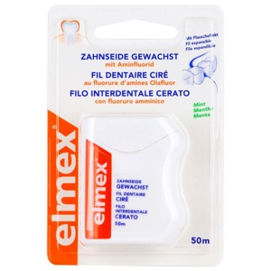 elmex ZAHNSEIDE GEWACHST mit Aminfluorid 50 m Produktbild